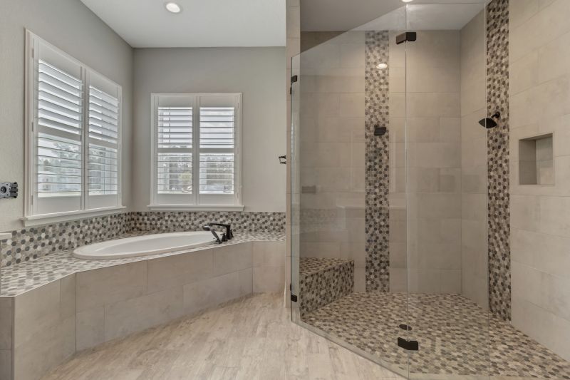 Stylish Shower with Accent Tiles